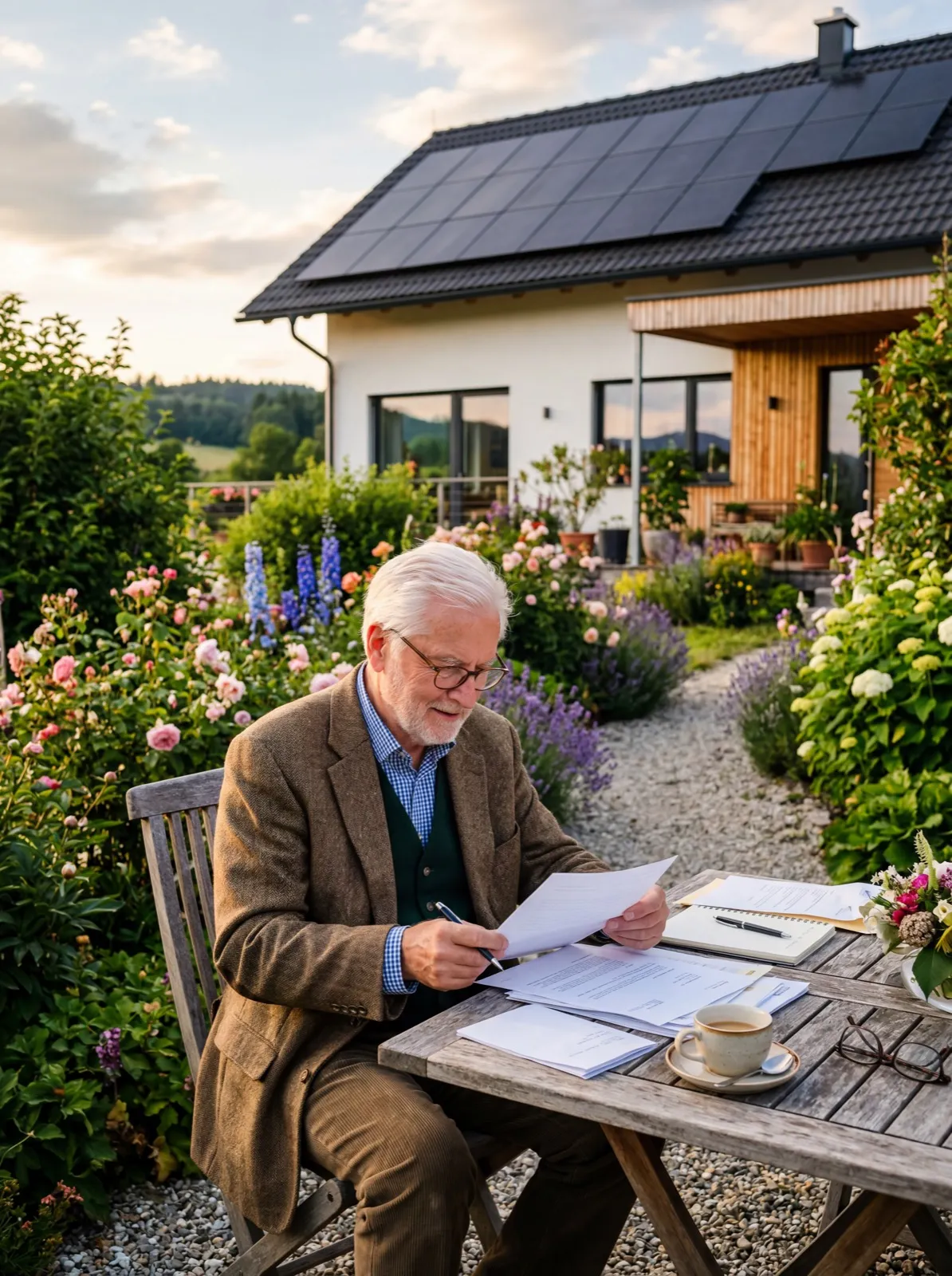 Hausbesitzer zahlt seine Finanzierung mit der Förderung schneller zurück