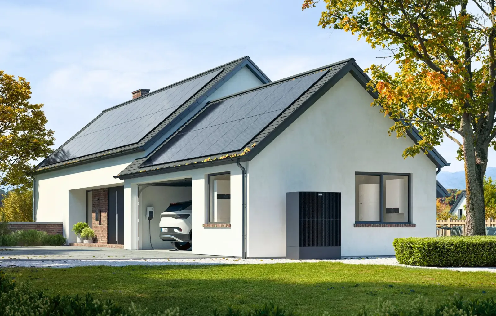 Einfamilienhaus mit Wärmepumpe und Photovoltaik-Anlage von Heizma
