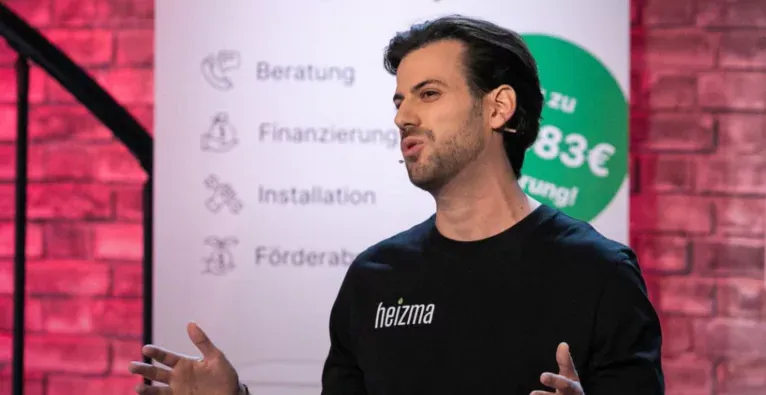 Heizma-Gründer Michael Kowatschew beim Pitch in der Startup-Show 2 Minuten 2 Millionen