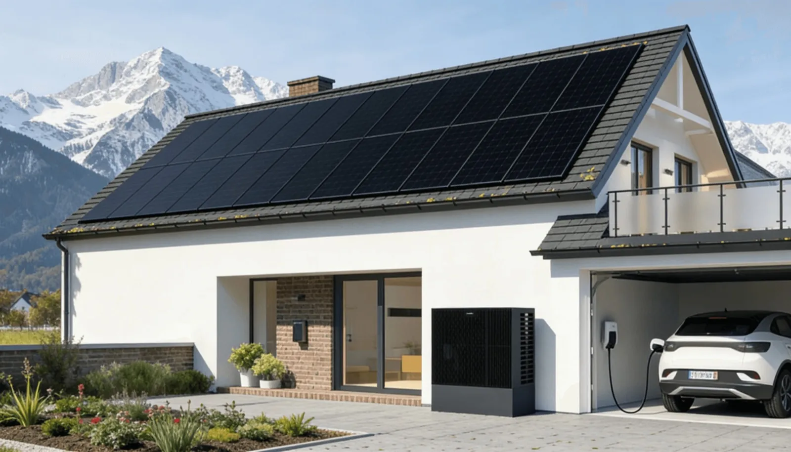 Komplettes Energiesystem am Haus