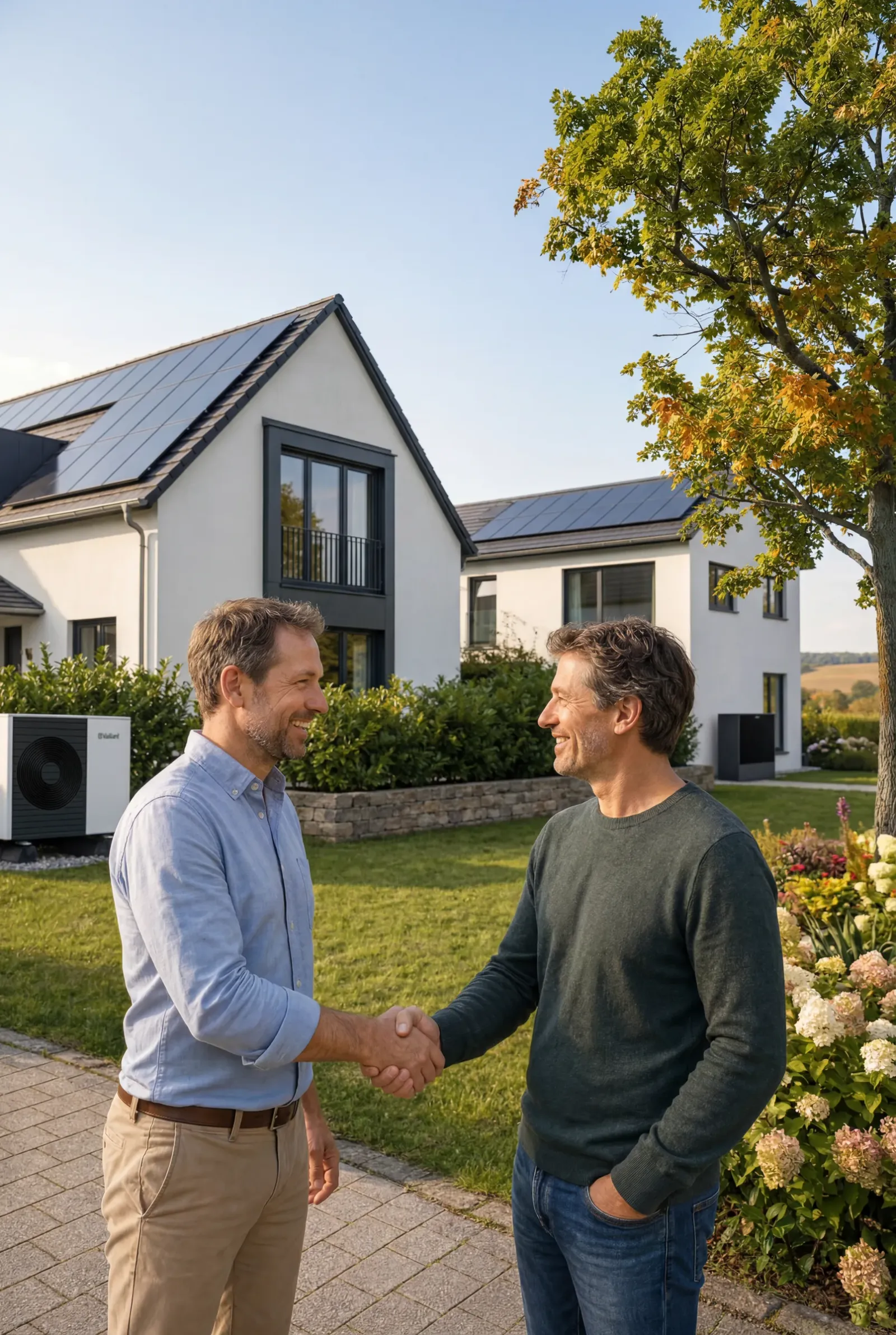 Nachbarn teilen Sonnenstrom in der Energiegemeinschaft Teilma